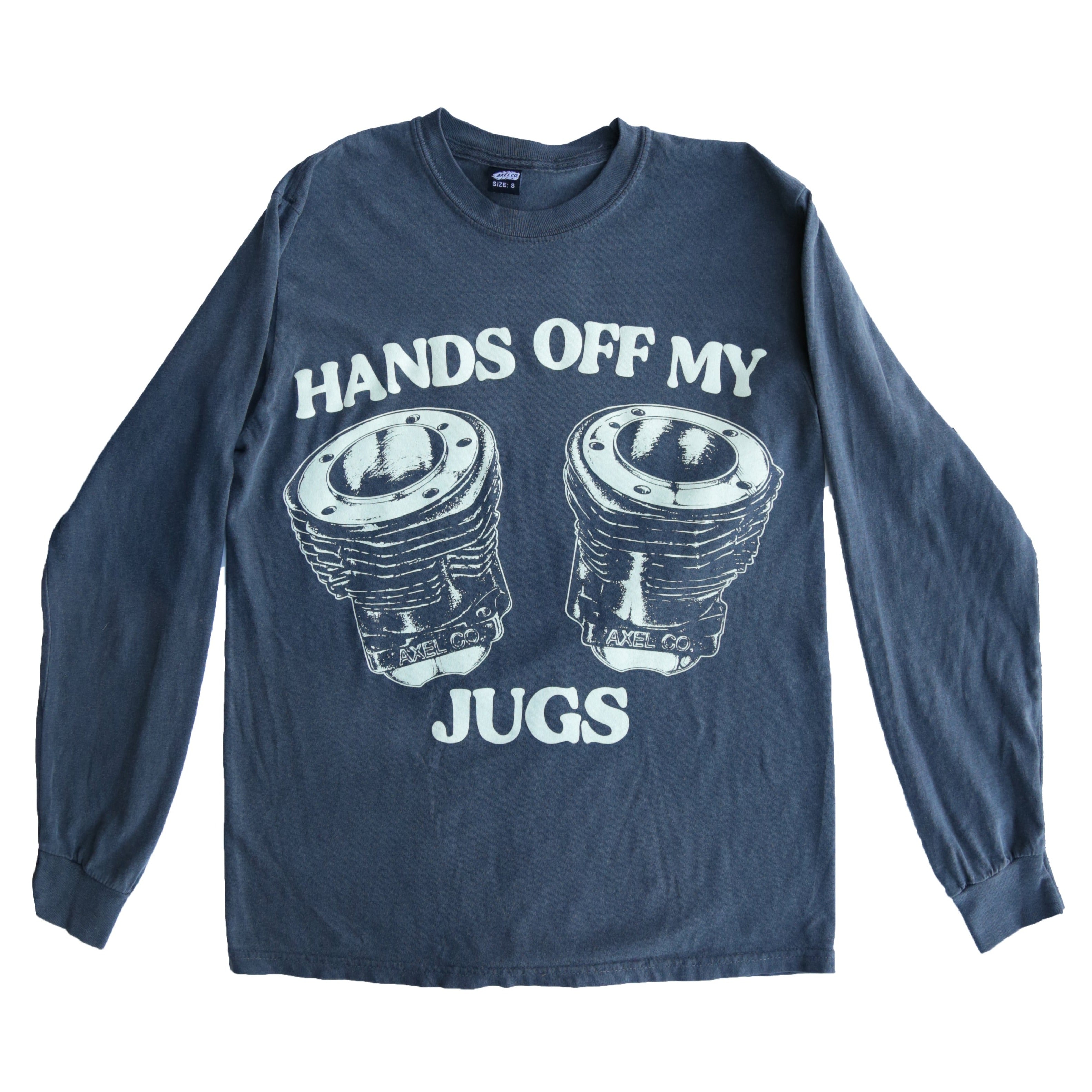 HANDS OFF MY JUGS LONG-SLEEVED TEE