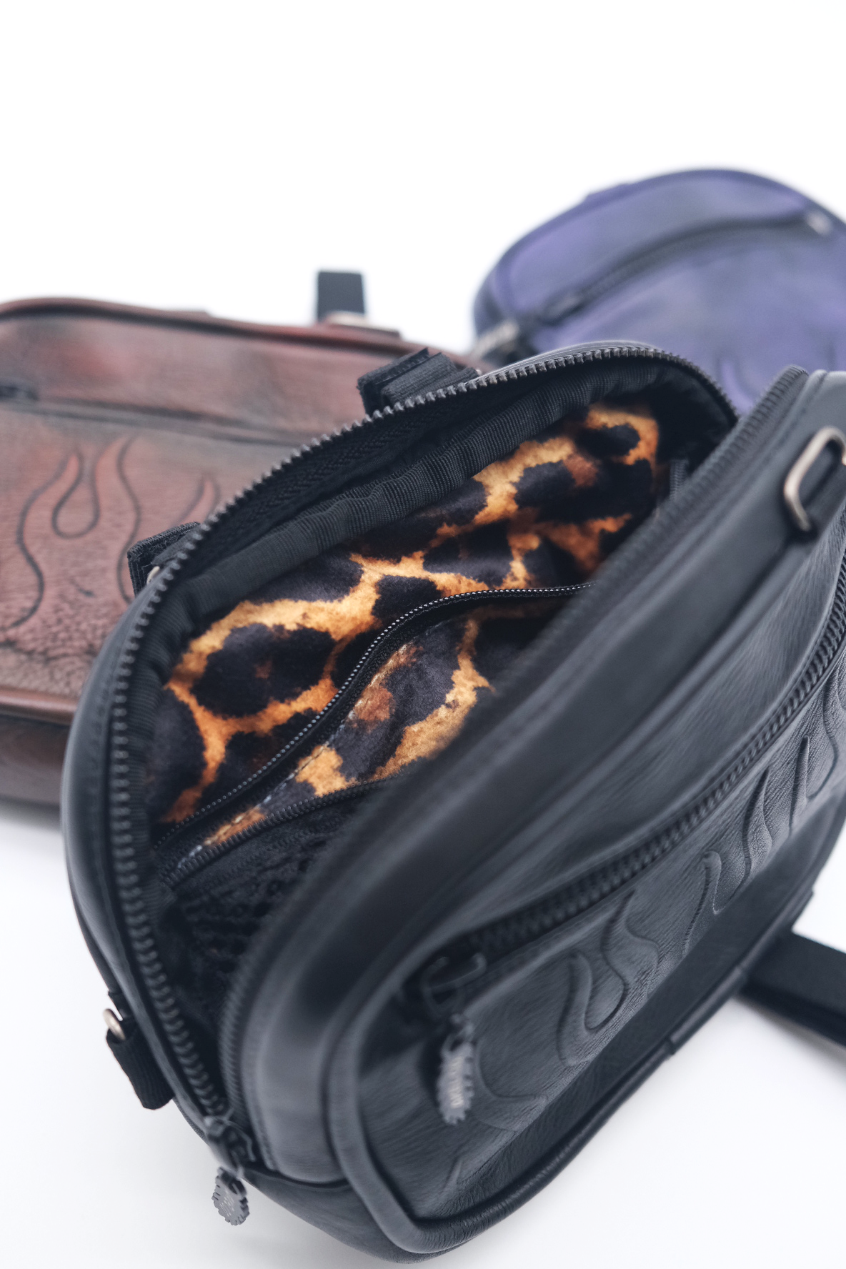 Axel Co Convertible Leather Crossbody Fanny Pack / Bar Bag