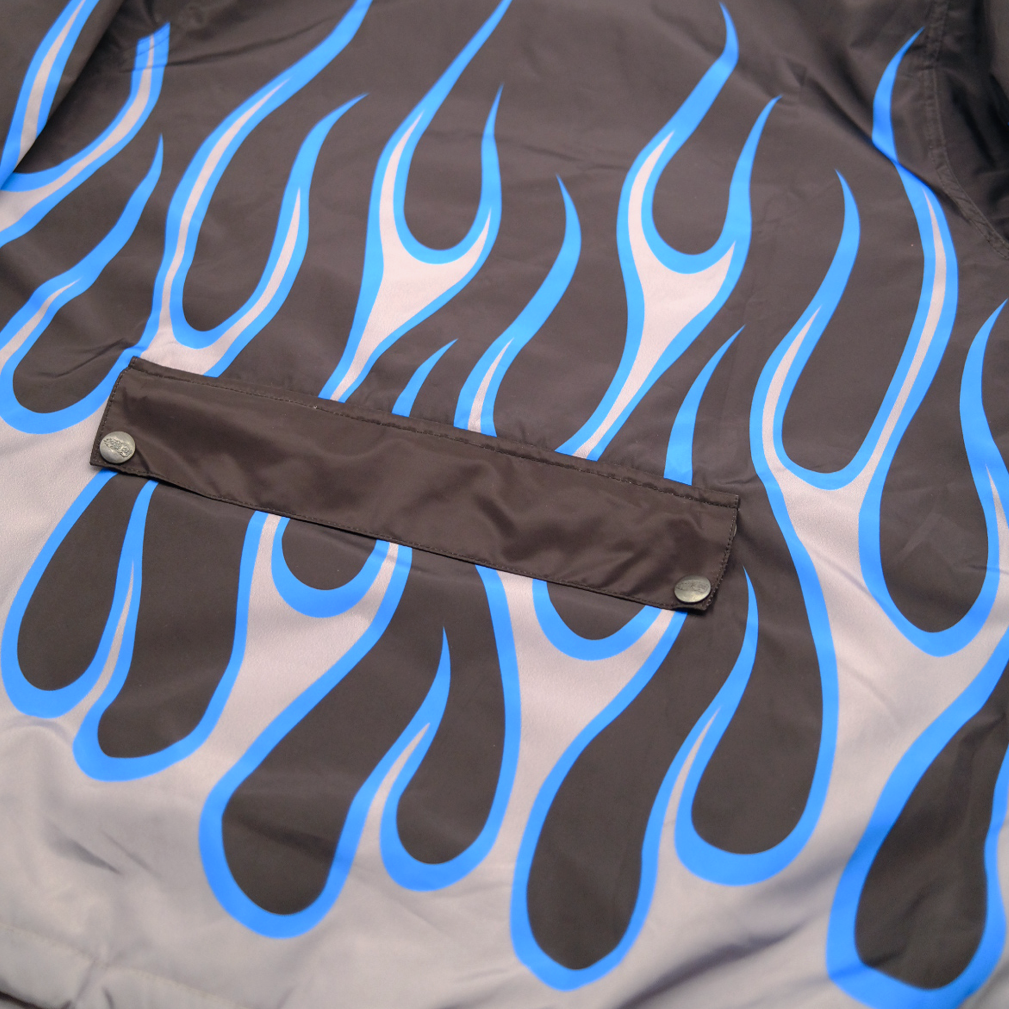 Axel Co Blue Flamed Wind Breaker Jacket