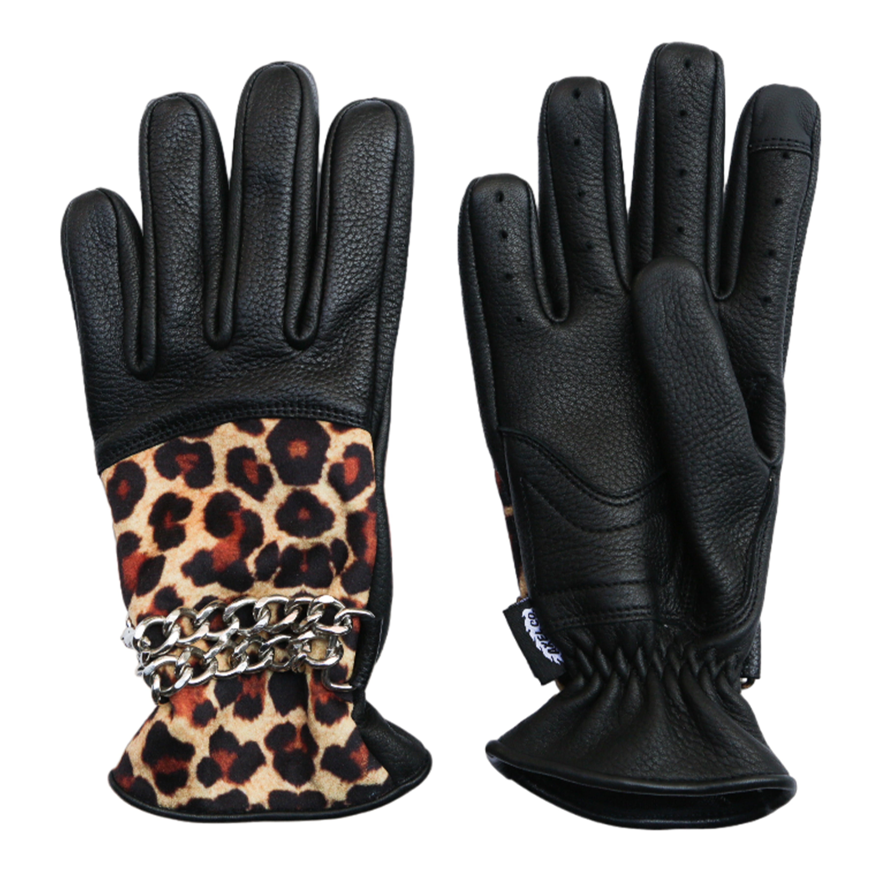 CHEETAH CHAIN GLOVES