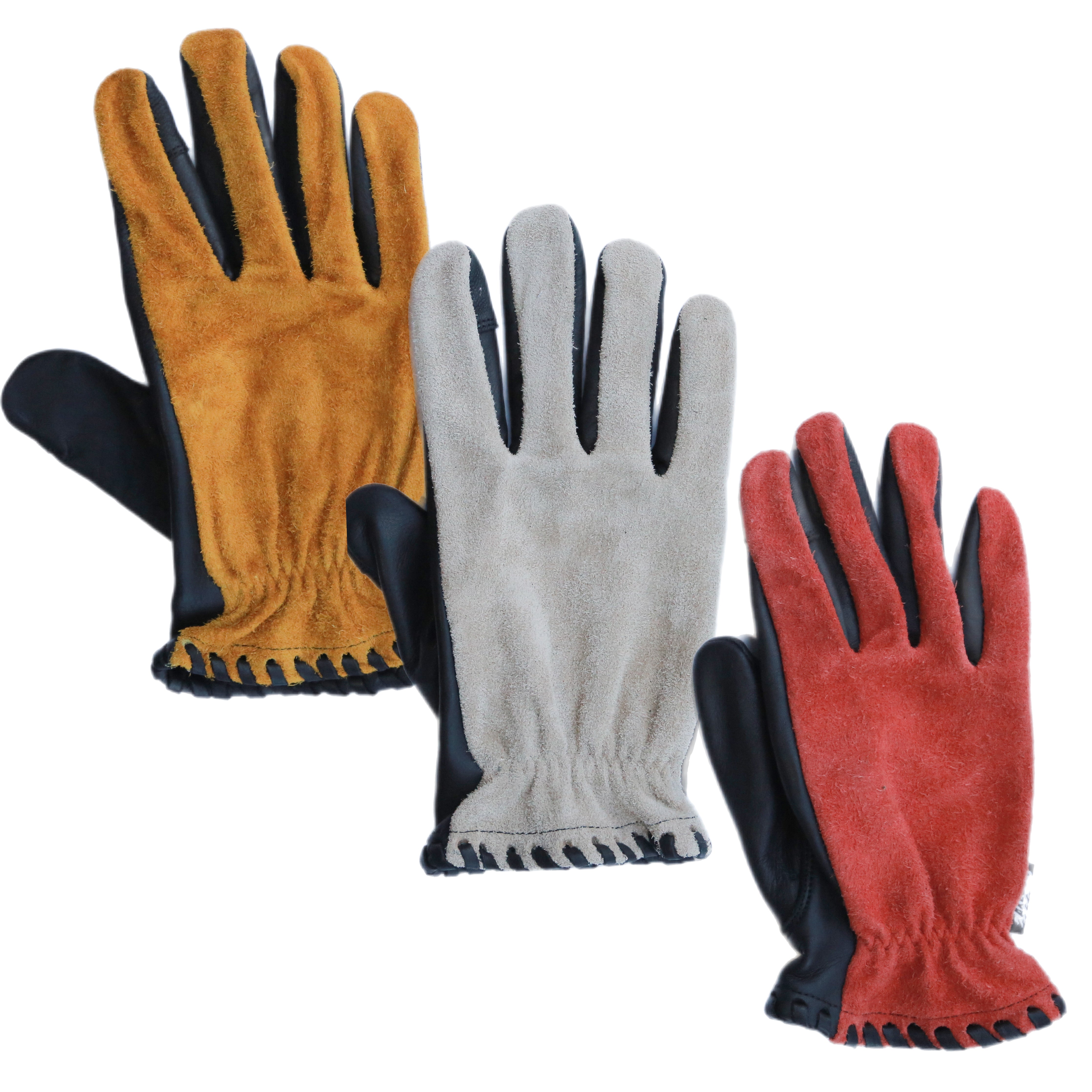 SUEDE TOP MOTORCYCLE GLOVES