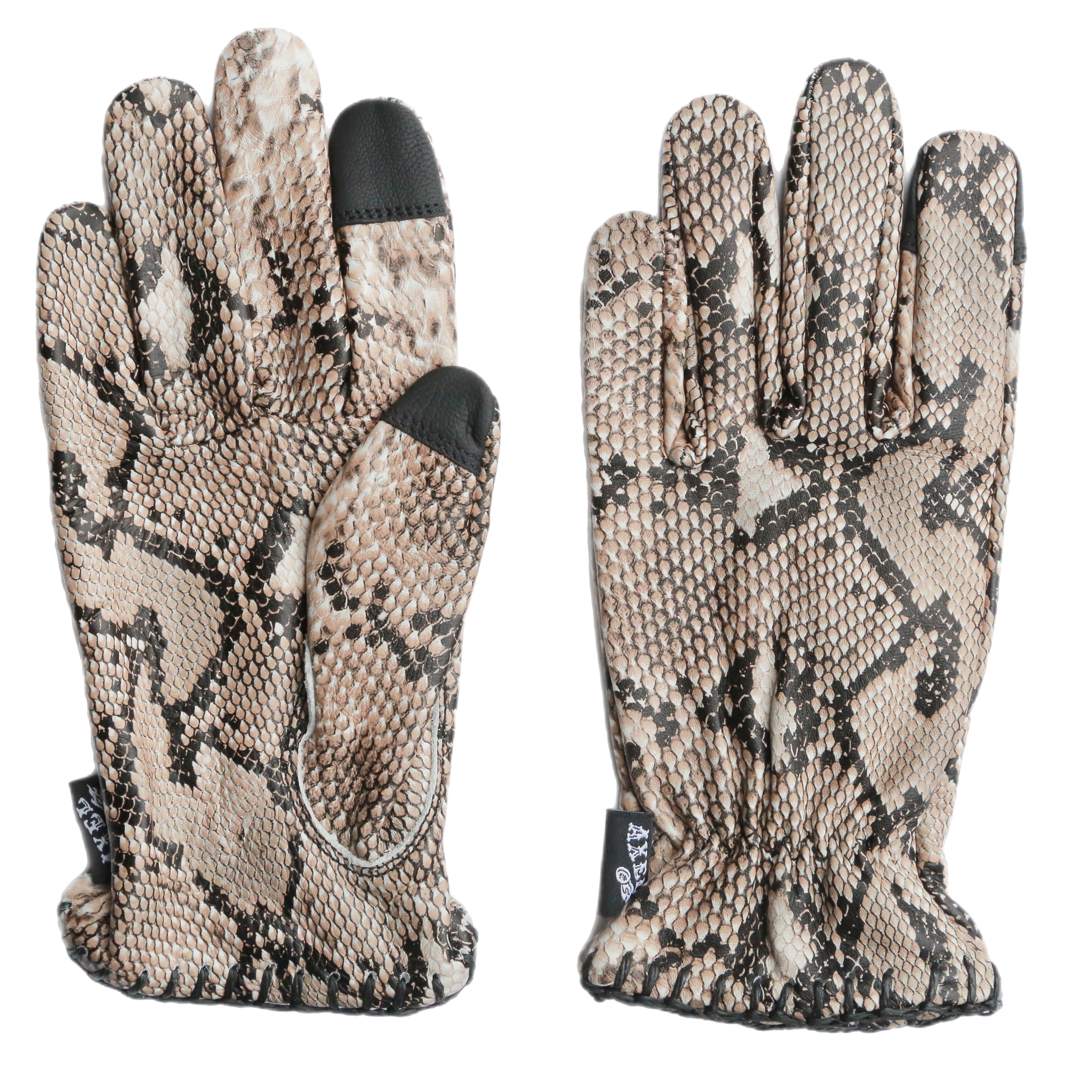 SNAKEPRINT MOTORCYCLE GLOVES