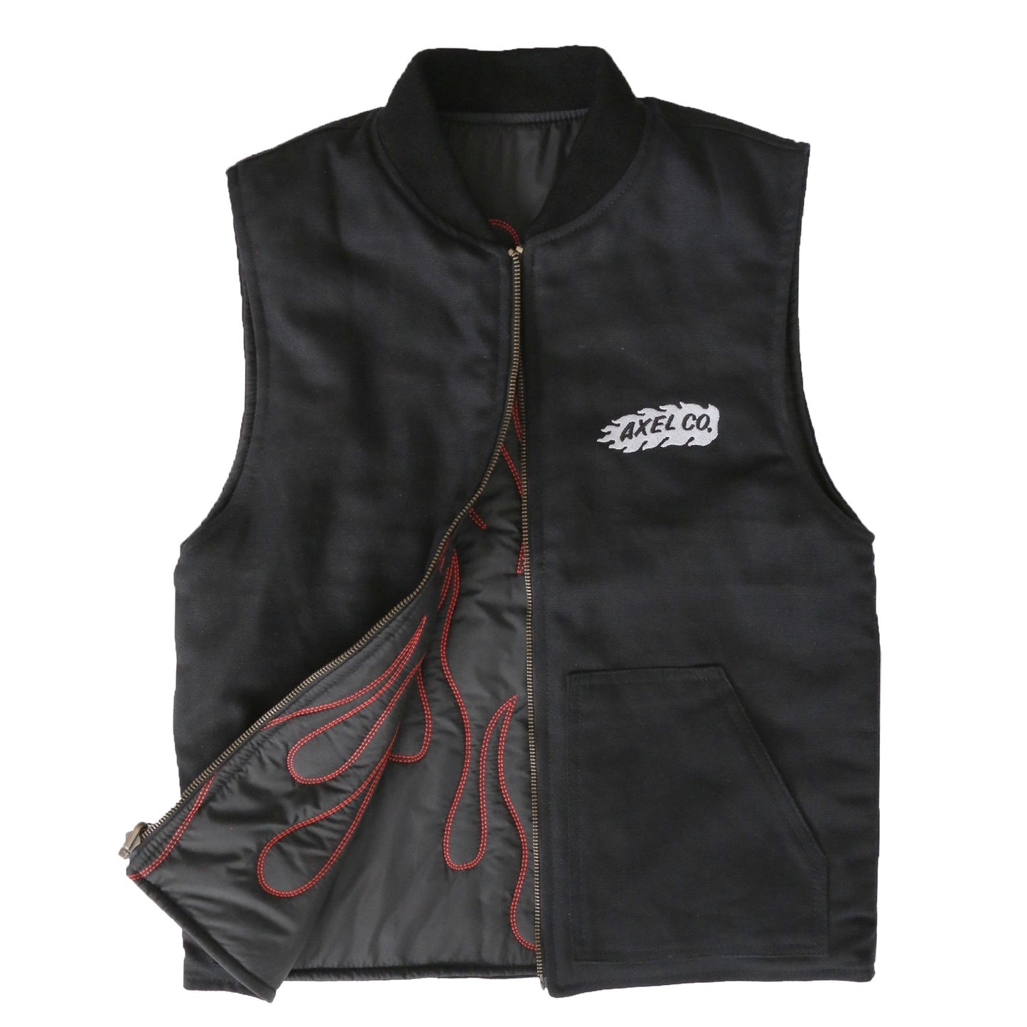 Axel Co Flame Motorcycle Vest