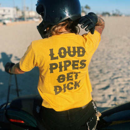 Axel Co  "Loud Pipes Get Dick" Motorcycle T-Shirt
