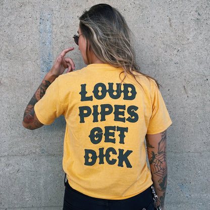 Axel Co  "Loud Pipes Get Dick" Motorcycle T-Shirt