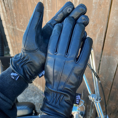 Axel Co Fall Style Motorcycle Leather Waterproof Lined Gloves